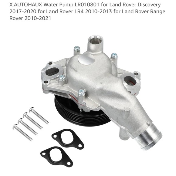 Water Pump LR010801 for Land Rover Discovery Range Rover Velar X AUTOHAUX - Picture 1 of 11